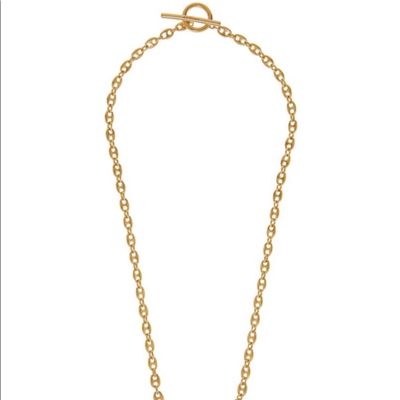 All Blues - Coffee Bean Necklace with Toggle - Gold - Picture 3 of 9